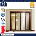 Cheap Price Tempered Glass Grill Design Aluminum Sliding Door